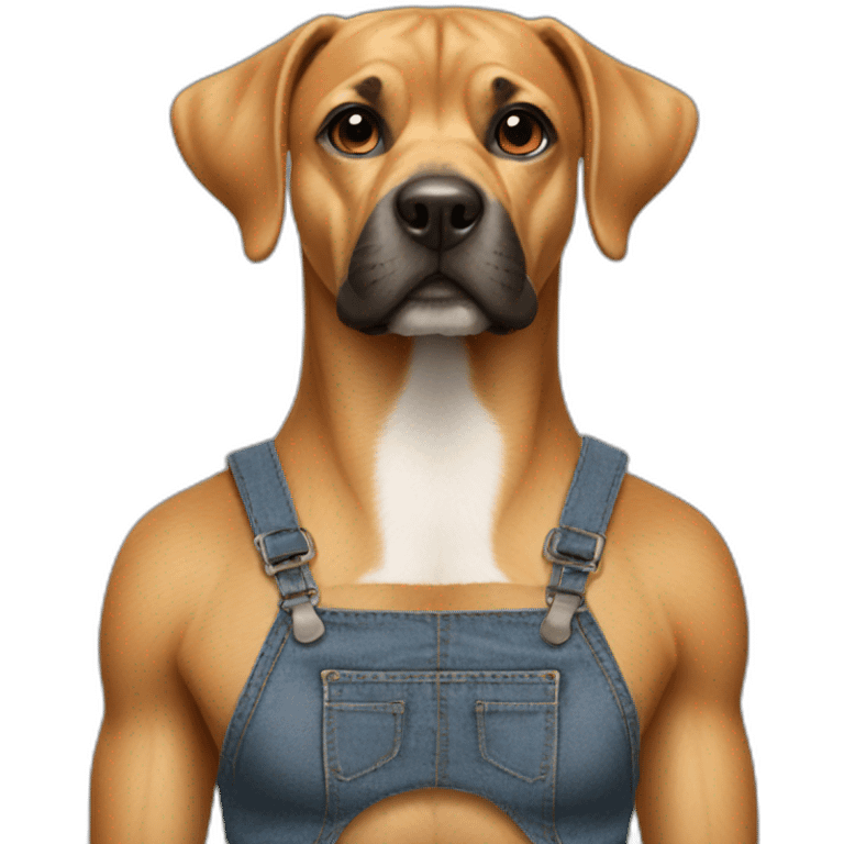 Dog with crop top emoji