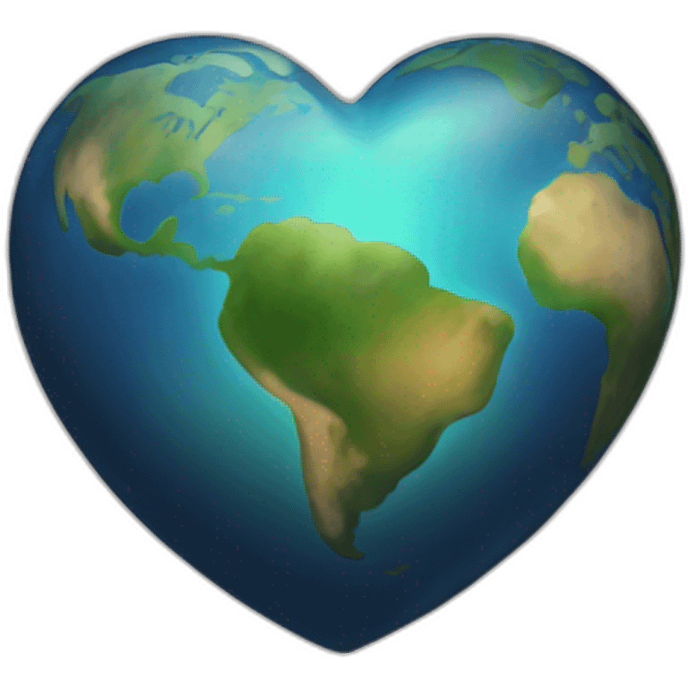 heart earth emoji