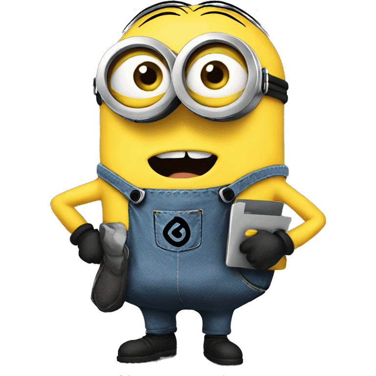 Minion with mac emoji