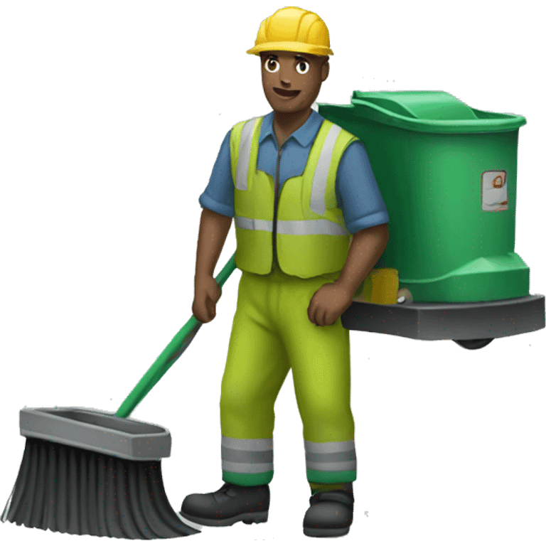 Street sweeper emoji