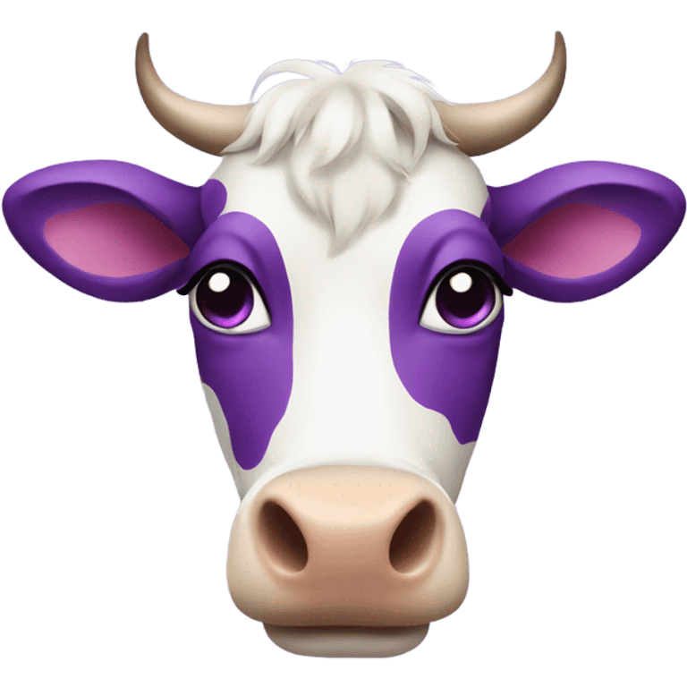 Cow with purple spots emoji