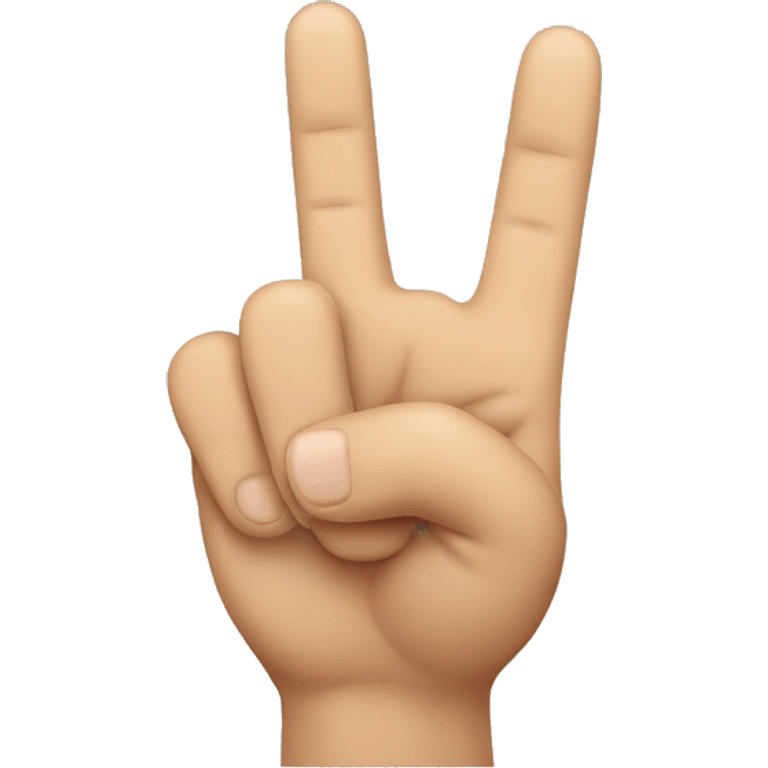 Hand with 3 fingers up emoji