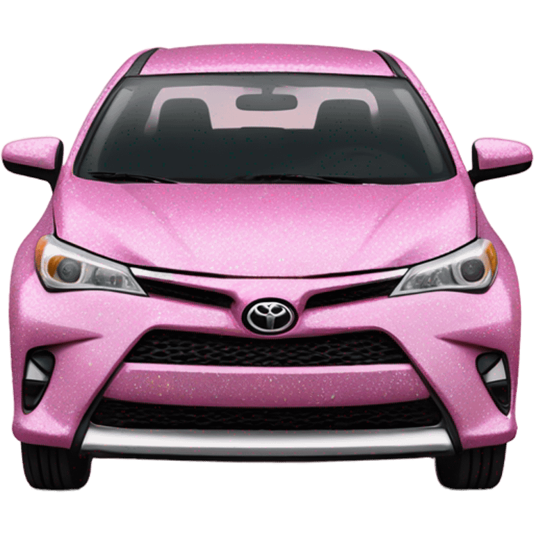 Pink Toyota XSE with glitter  emoji