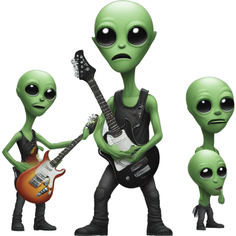 Alien rockband emoji