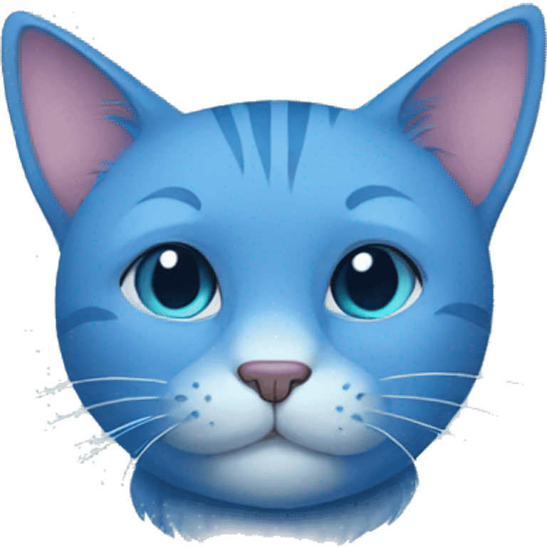 blue cat  emoji