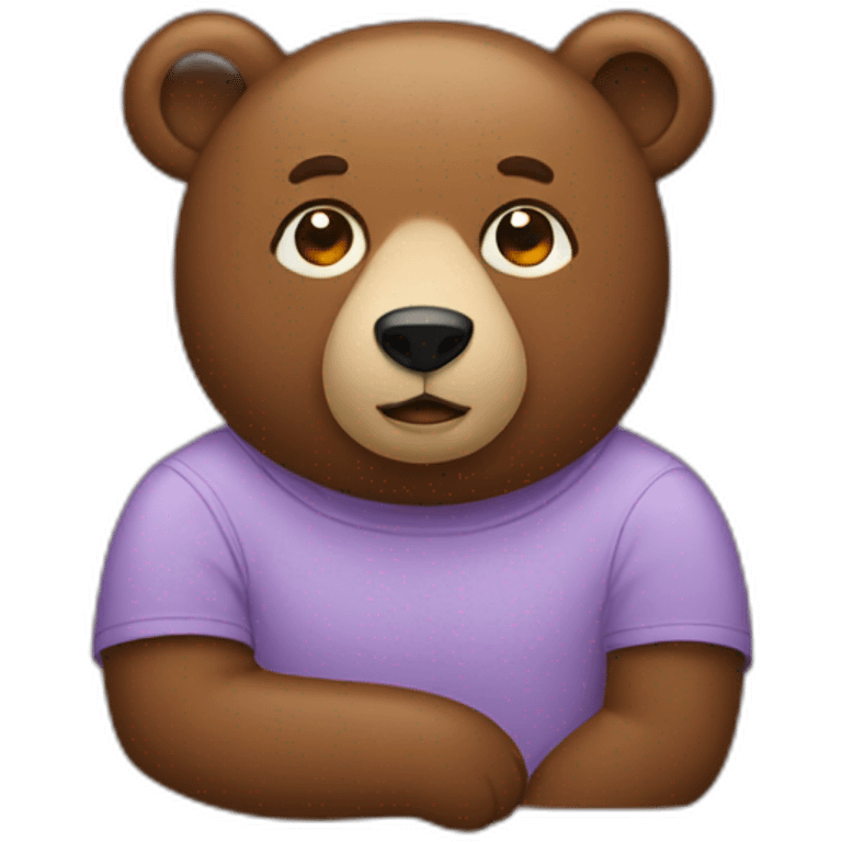 Bear with all genders emoji