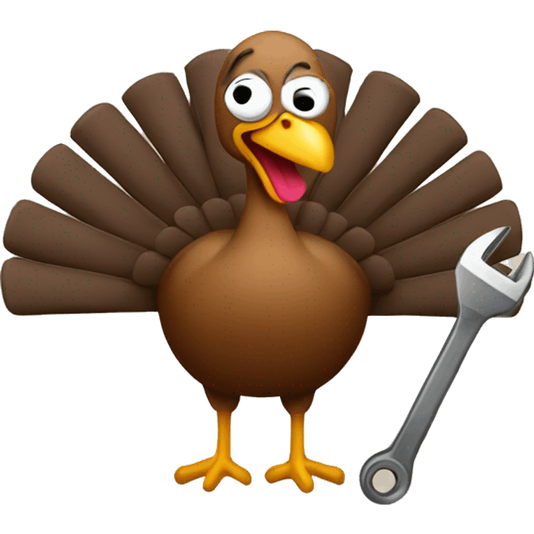 Turkey with wrench  emoji