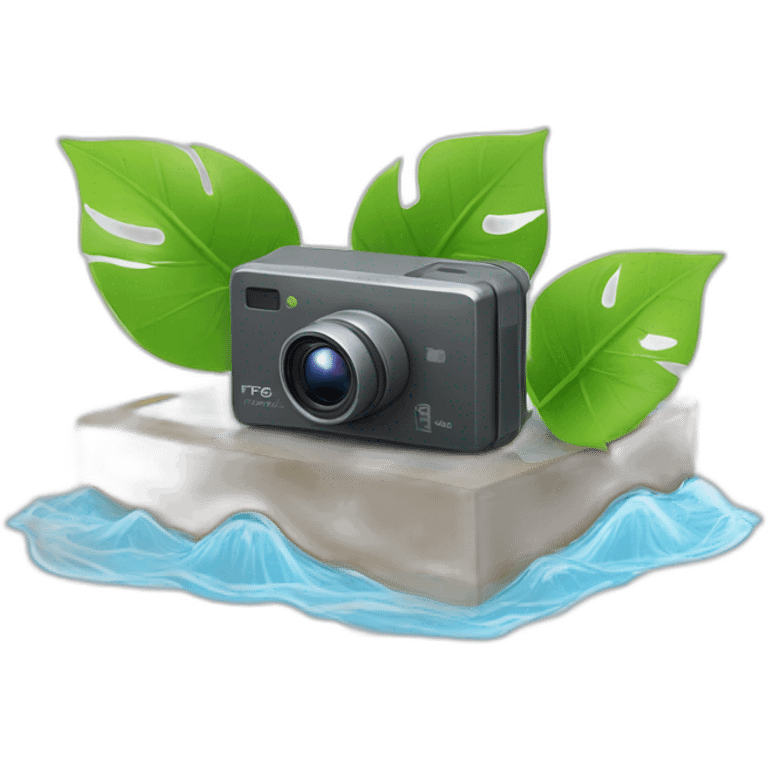 security-ptz-camera-and-small-leaf-floating-on-water-block emoji