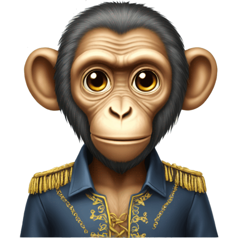 Ukrainian-Monkey. crested head, long whiskers  emoji