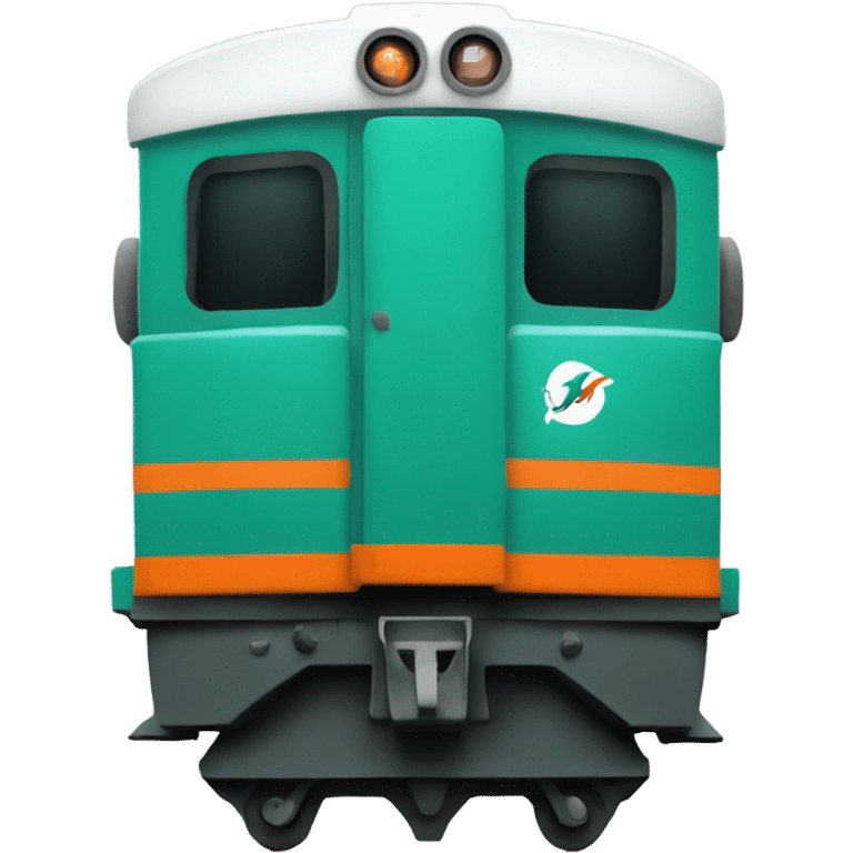 Miami dolphins train emoji