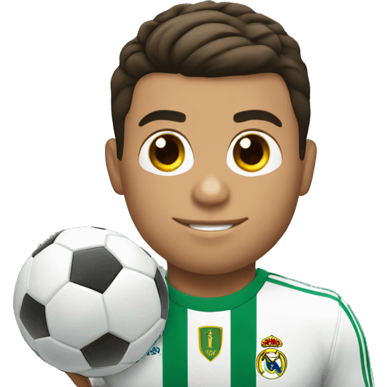 cristiano ronaldo with a ball emoji