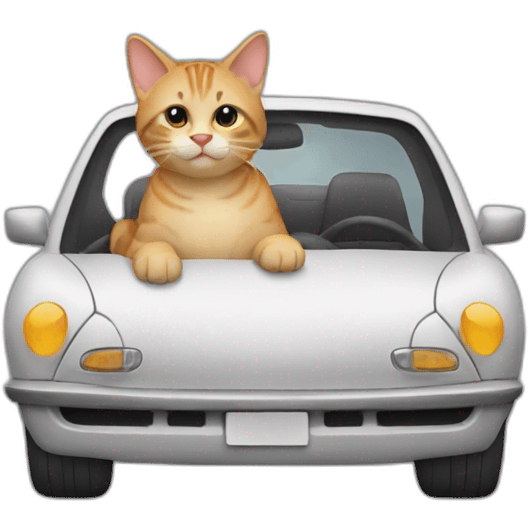 cat in car emoji