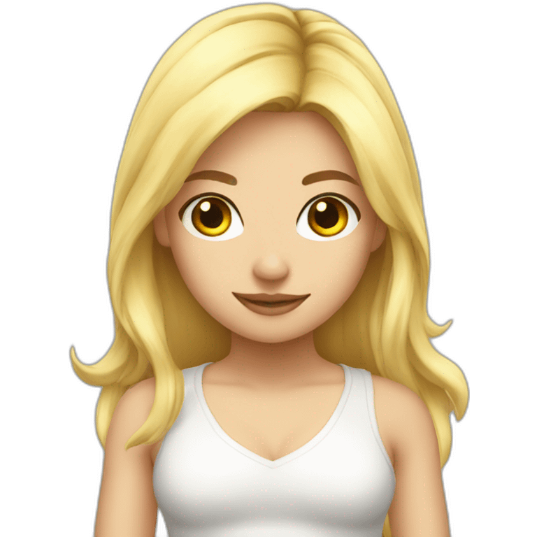 blonde gamergirl emoji