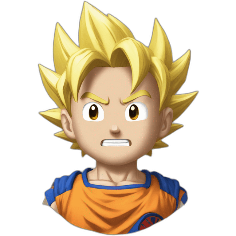 Goku having internetcourse with vegeta but remove the net emoji