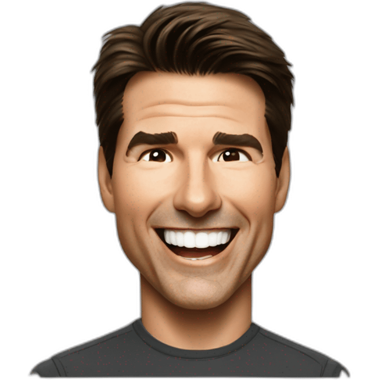 Tom Cruise laughing emoji