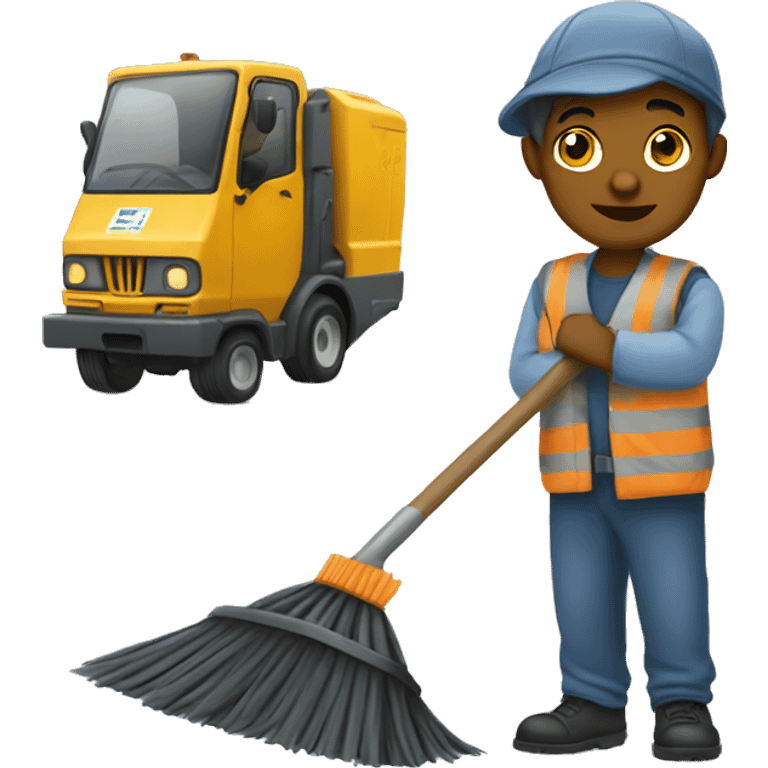 street sweeper emoji