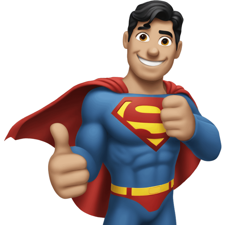 superman thumbs up emoji