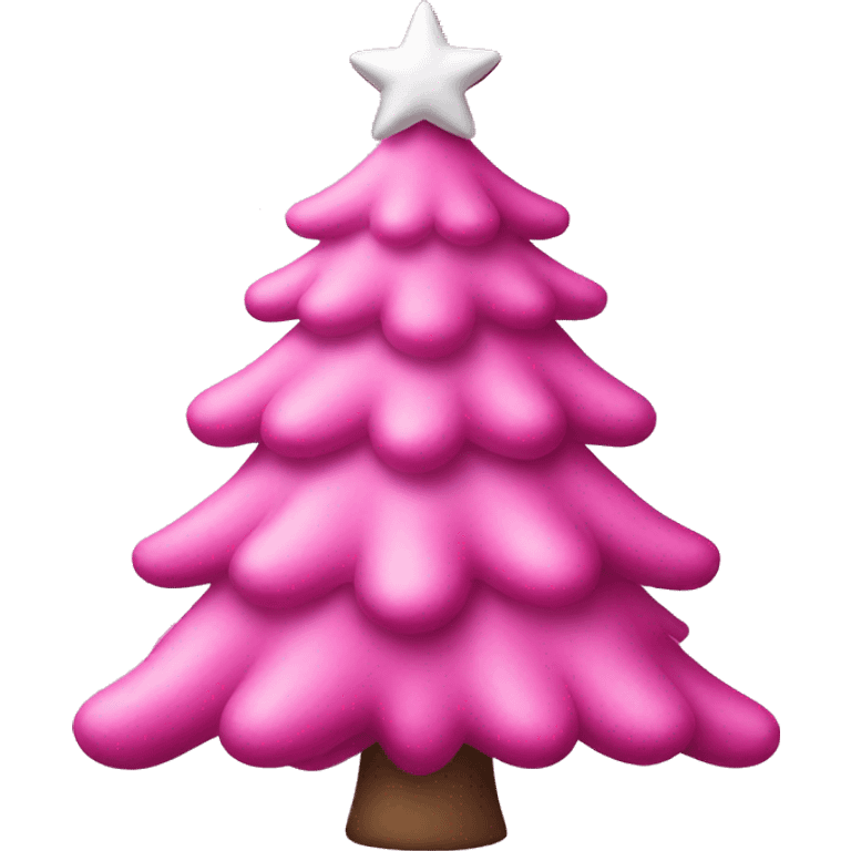 pink christmas tree  emoji