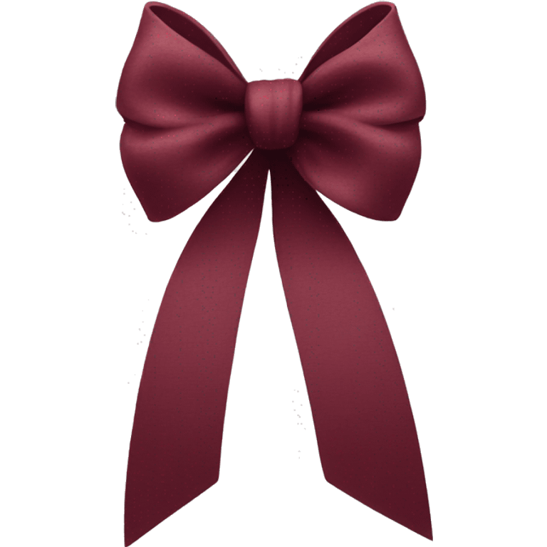 A pretty bow in burgundy  emoji