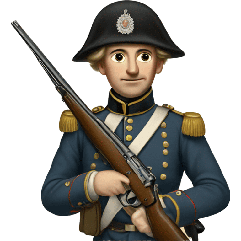 british soldier with rifle 19 century emoji