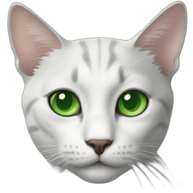 cat with green eyes emoji