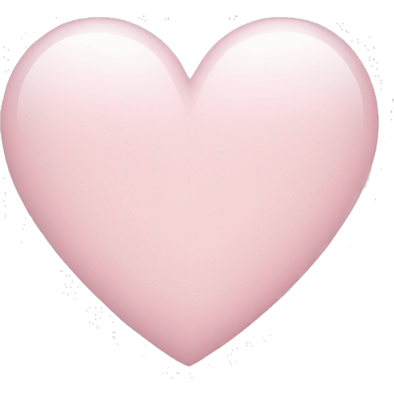 white heart with light pink emoji