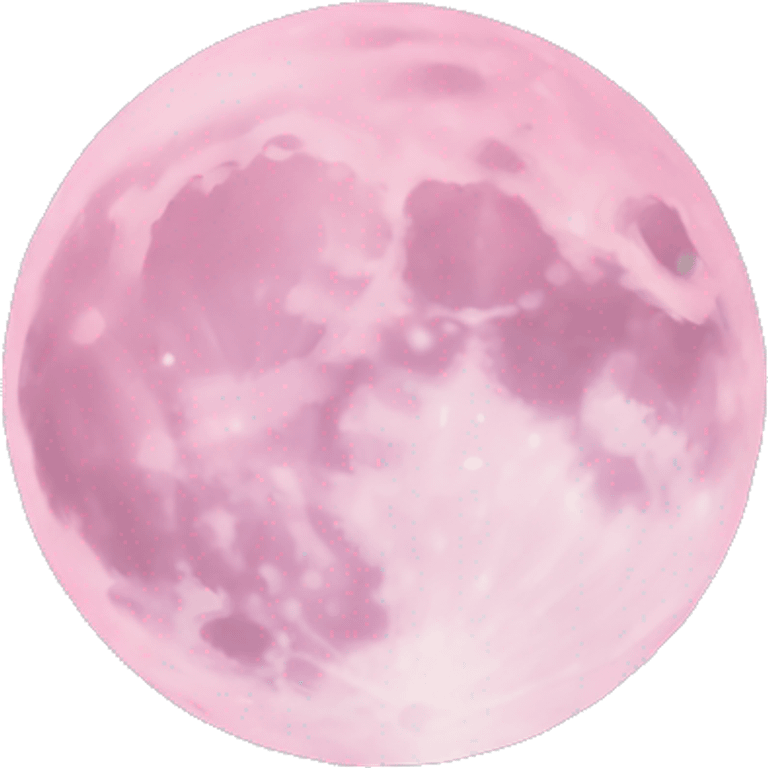 pastel pink moon emoji