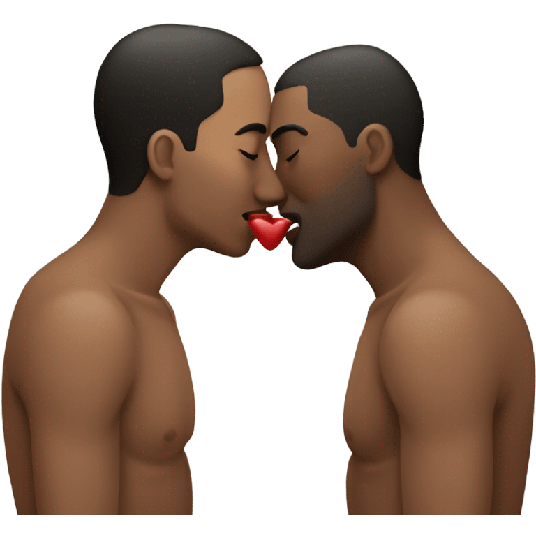 men kissing emoji