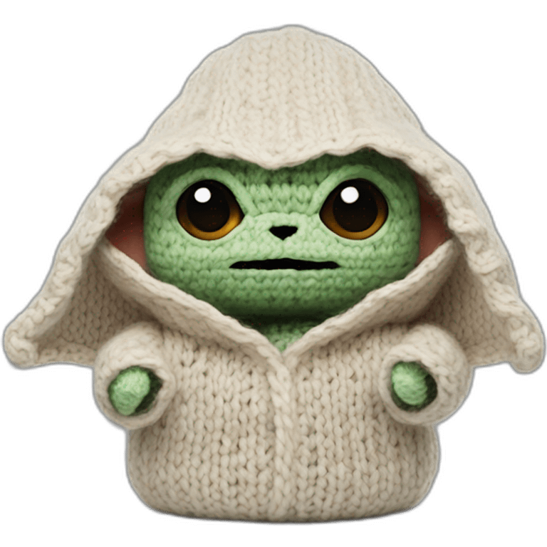 Grogu star wars knitting emoji