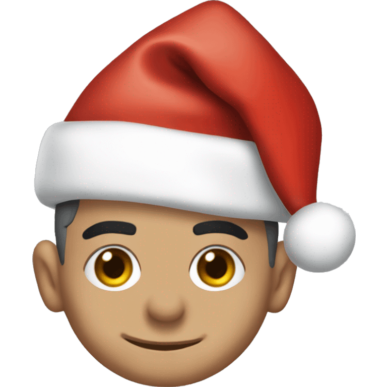 robbie williams with santa hat emoji