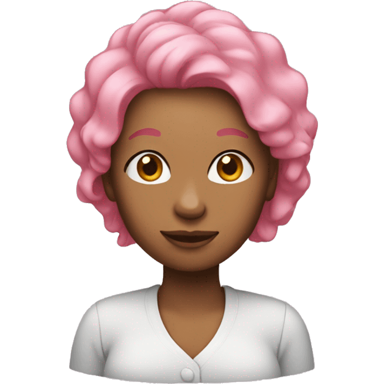 mom with pink hair emoji