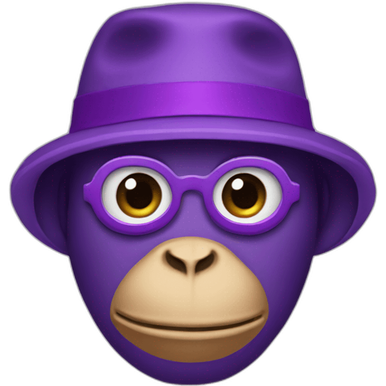 purple incognito monkey anonymous emoji