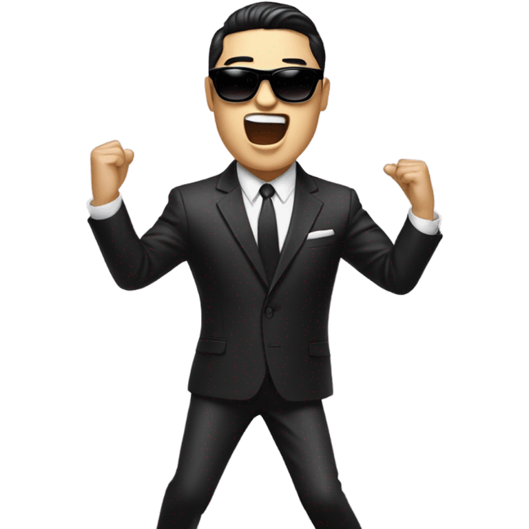 PSY doing Gangnam style emoji