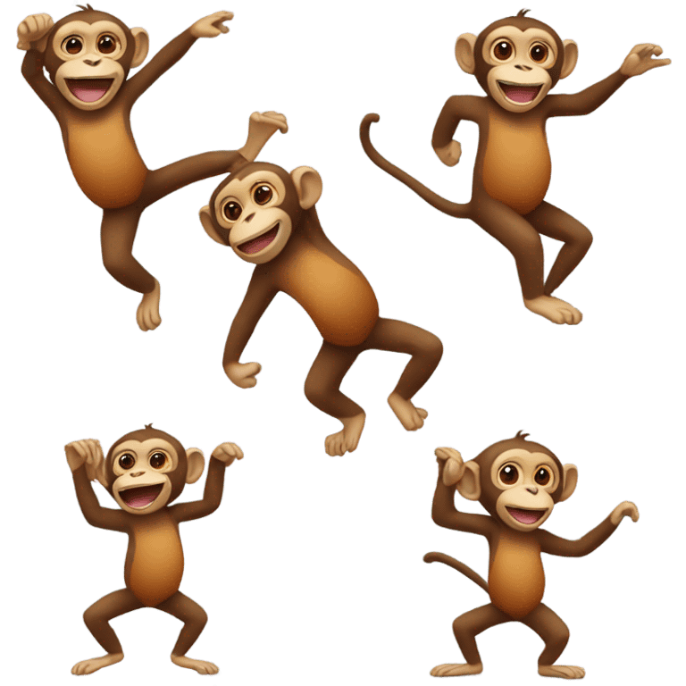 Monkey dancing  emoji