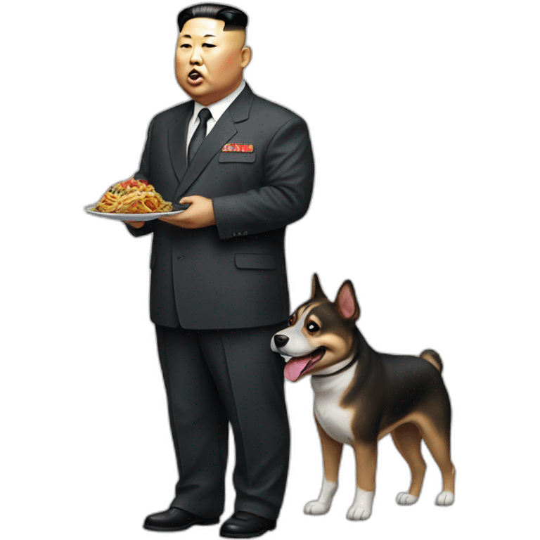 Kim jong un eat dog emoji