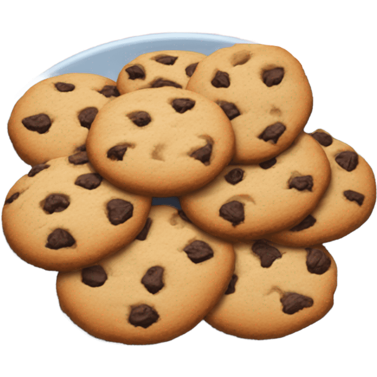 À plate of cookies emoji