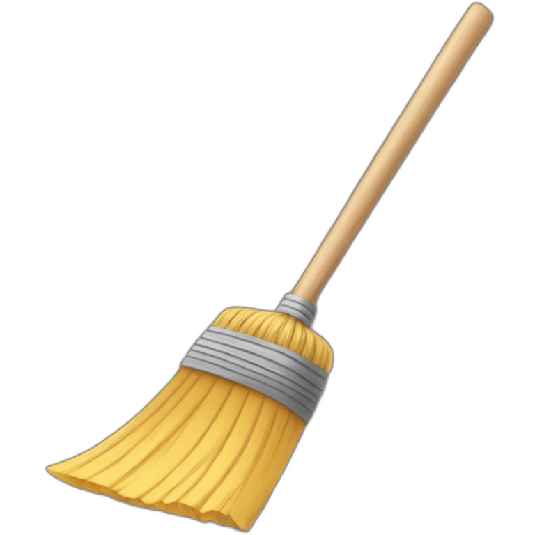 hand broom emoji