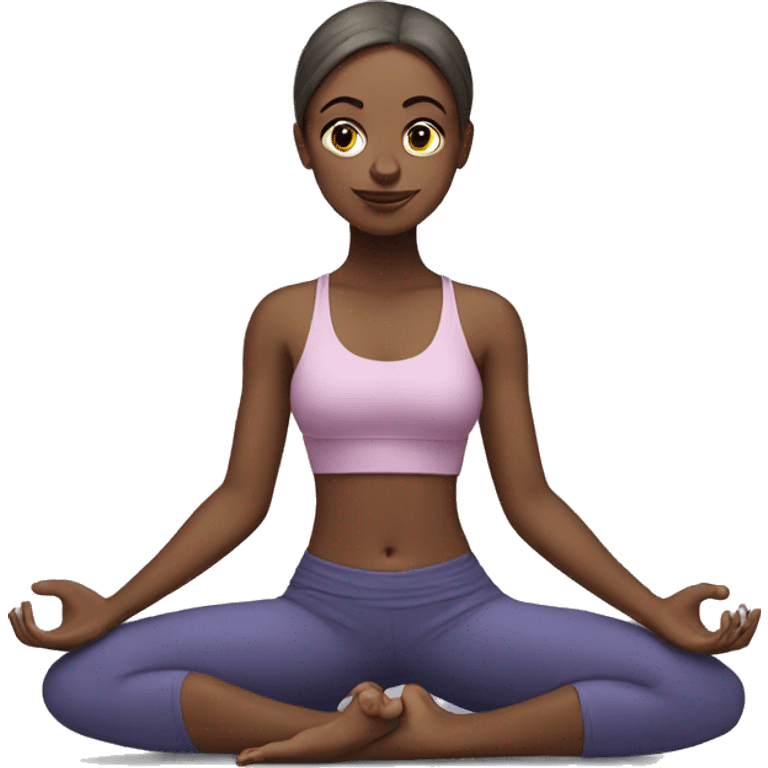 Yoga girl emoji