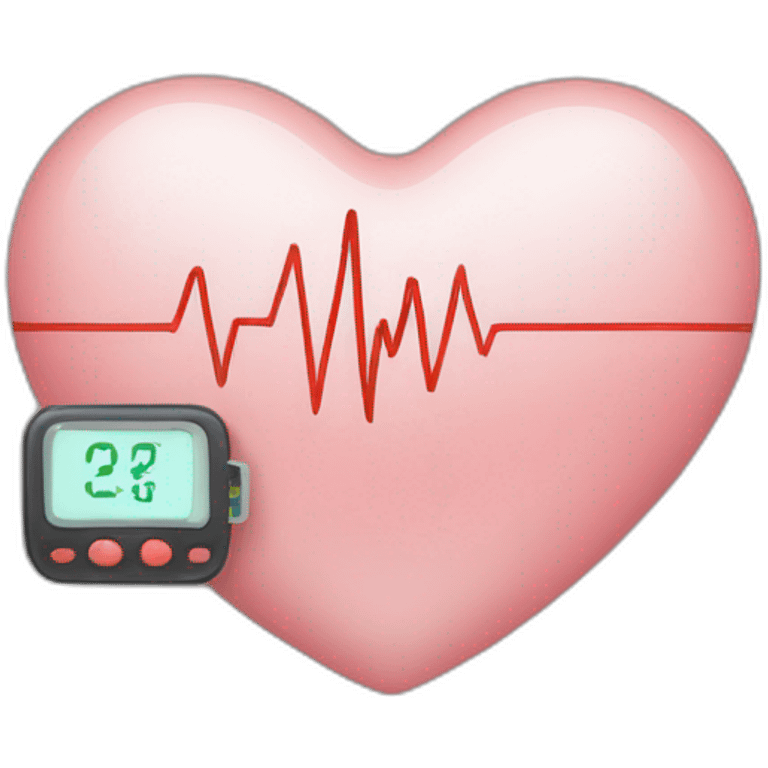 heart monitor emoji