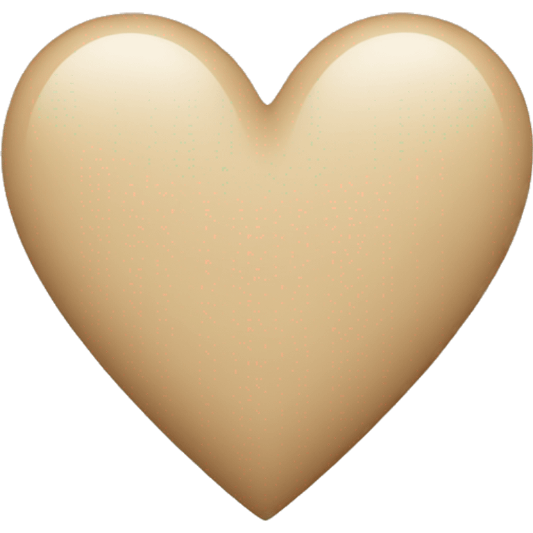 Beige heart emoji