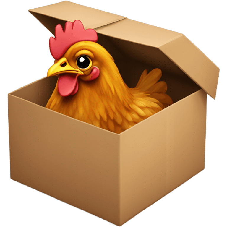 Chicken in a box  emoji