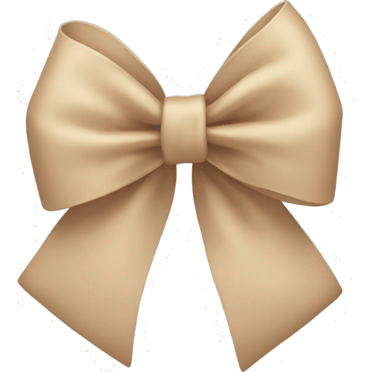 beige bow emoji