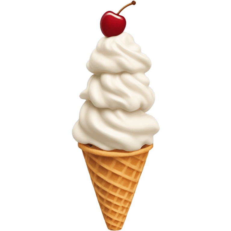 Soft serve ice cream cone emoji