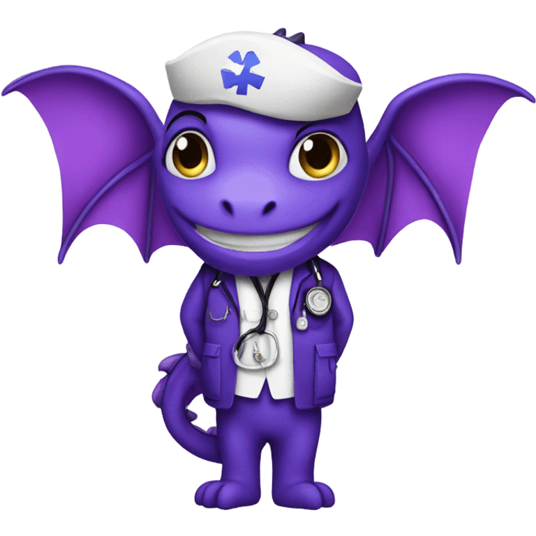 Purple dragon as an Emt emoji