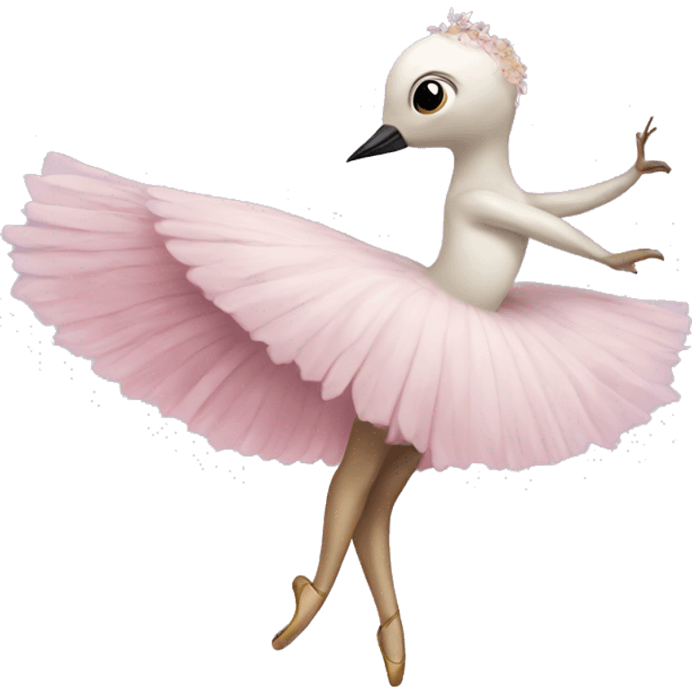 Ballerina bird emoji