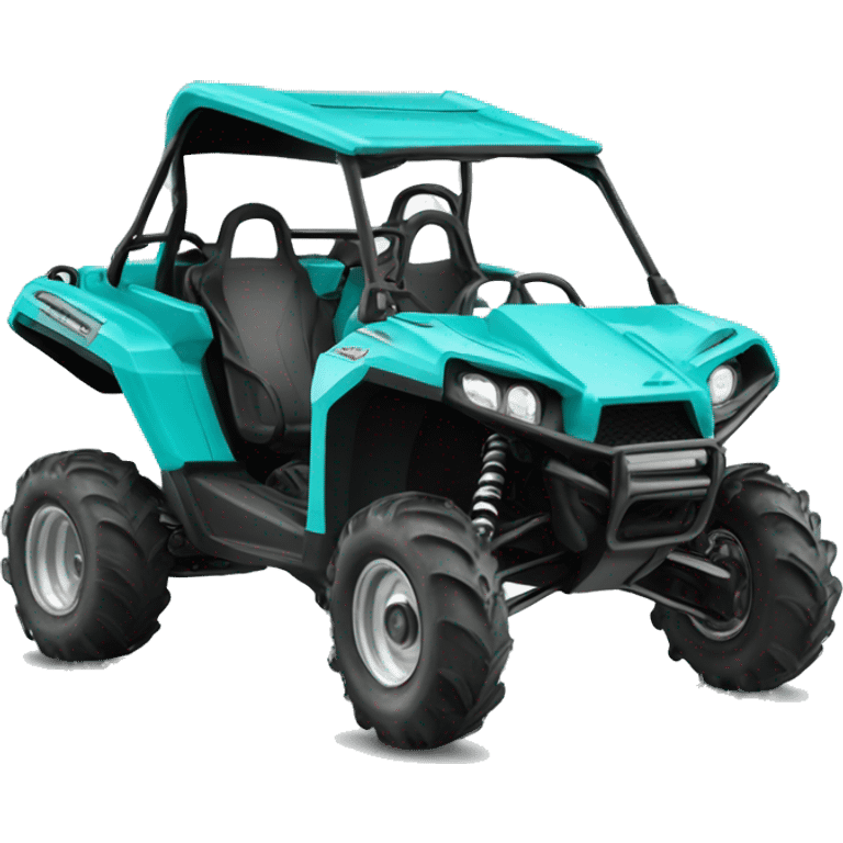 Polaris turquoise buggy atv emoji