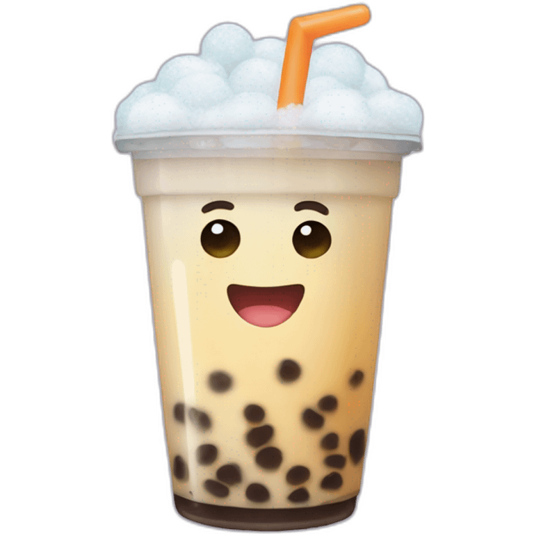 snow bubble tea emoji