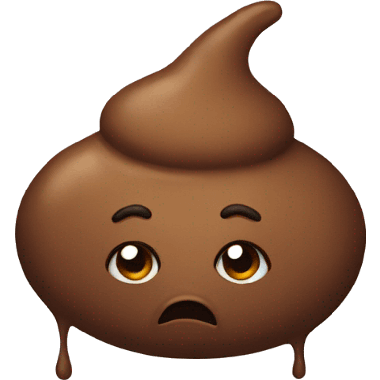 sad poop emoji