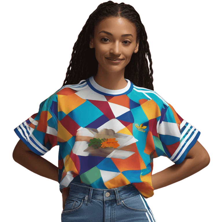 90s retro adidas shirt emoji