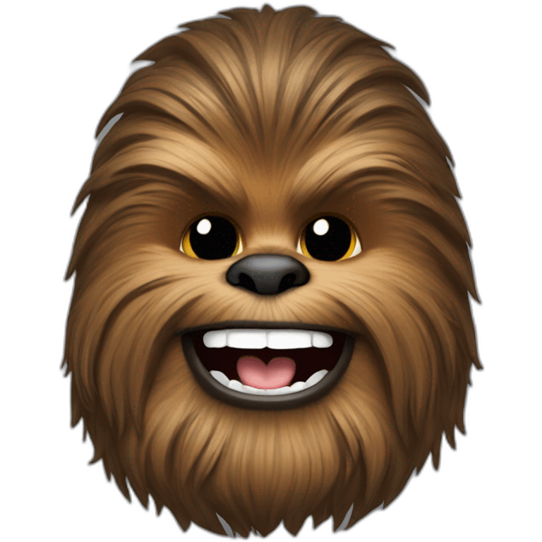 Chewbacca smiling emoji